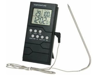 Термометр кулинарный TP-800 с таймером и выносным шупом от магазина РЭССИ